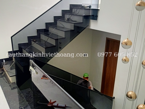 Lan Can Kính Tay Vịn Hợp Kim Nhôm