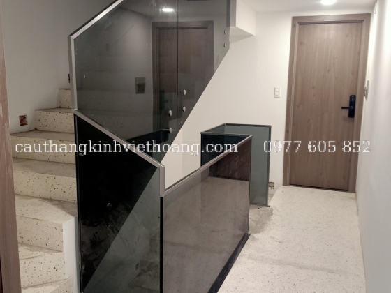 Lan Can Kính Tay Vịn Hợp Kim Nhôm