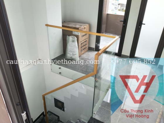 Lan Can Kính Tay Vịn Hợp Kim Nhôm